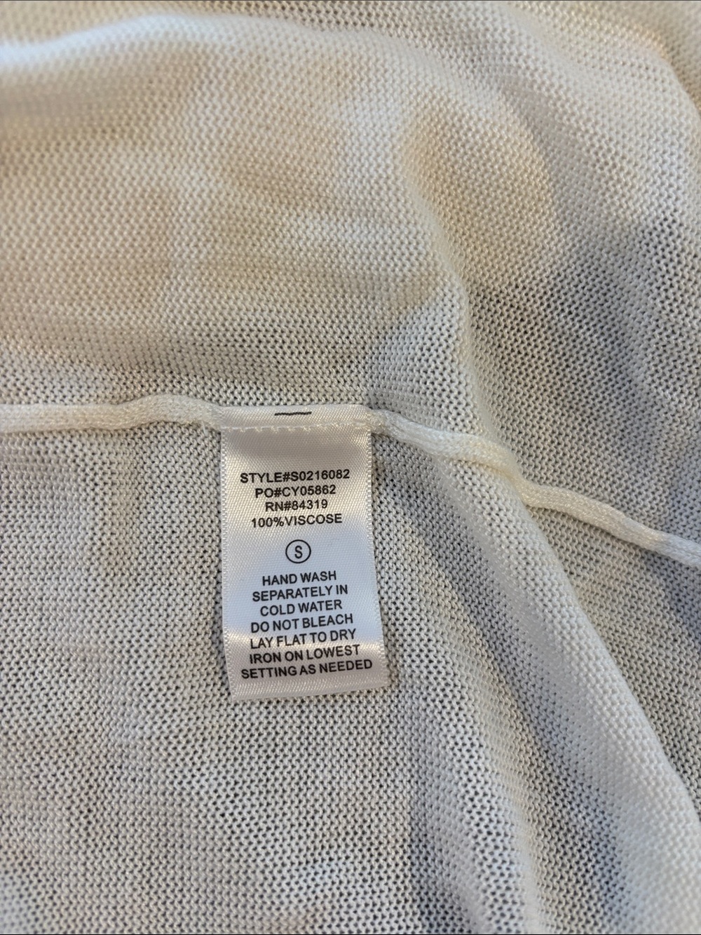 NWT Cyrus White Open-Front Lightweight Cardigan - Picture 4 of 4